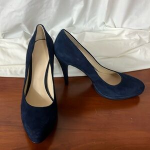 Nine West Blue Suede High Heels